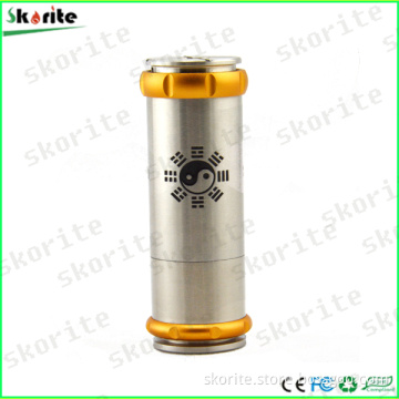High Polished Stainless Steel Cigarette Electronic with Bagua Telescope Personal Vaporizer
